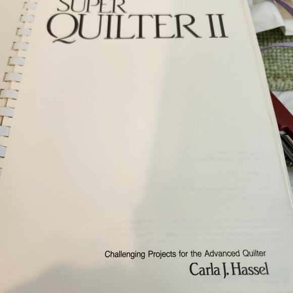 Lot of 2 Carla J Hassel Quilting Books Super Quilter I & II Vtg 1980s Patterns - Picture 10 of 16